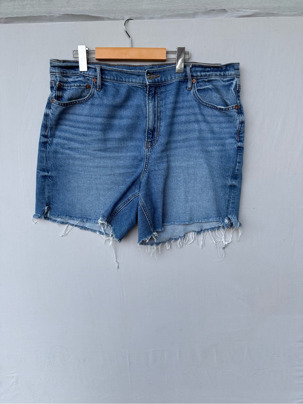 American Eagle Women's Blue Denim Cutoff Shorts